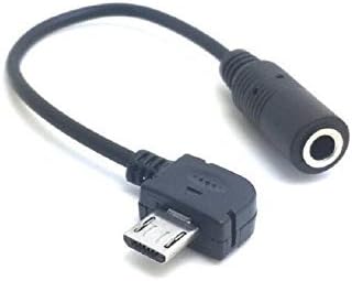 Dream Zone Micro USB Interface to 3.5 mm Plug Earphone Adapter (Black)