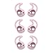 EarBuddyz 2.0 Ear Hooks and Covers Accessories Compatible with Apple AirPods or EarPods Headphones/Earphones/ Earbuds (3 Pairs) (Pretty in Pink)thumb 3