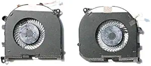 DBParts New Left+Right CPU GPU Cooling Fan Cooler for Dell Precision 15 (5510) XPS 15 (9550) Precision 5510, P/N: RVTXY, 0RVTXY CN-0RVTXY CN-036CV9, DFS501105PR0T