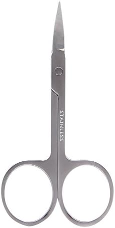 Kinepin Stainless Steel Curve Sharp Tip Beauty Grooming Scissors Cosmetic Tools
