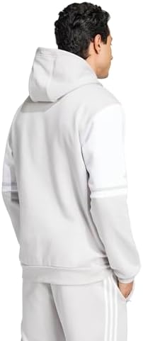 Sweatshirt Masculino Squadra25 Sweat Hoodie, Team Cinzento Claro/Branco, L