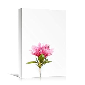 signwin Canvas Wall Art Pink Flower Portraiture Colorful...