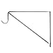 Knape & Vogt RP-0045-PM Wall-Mounted Shelf and Rod Bracket, Holds up to 500 Pounds, 12-Inch x 10-Inch, Platinum