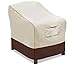Vailge Patio Chair Covers, Lounge Deep Seat Cover, Heavy Duty and Waterproof Outdoor Lawn Patio Furniture Covers (1 pack-Medium Beige & Brown)