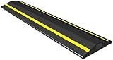 Allcam FCP 2m Rubber Floor Cable Protector with Hi Vis Stripes 15x8mm Channel