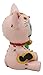 Ebros Furry Bones Pink Maneki Neko Skeleton Figurine Lucky Cat Kitten Hooded Skull Monster Collectible Sculpture Decorative Toy