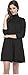 Women's Basic Tunic Casual Short Dress, Long Sleeves, Turtle Neck