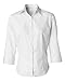 Van Heusen Ladies' 3/4-Sleeve Dress Twill - White V0527 L