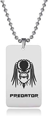 new media tie-tag necklace pendant stainless steel predator (fang brand - style 4