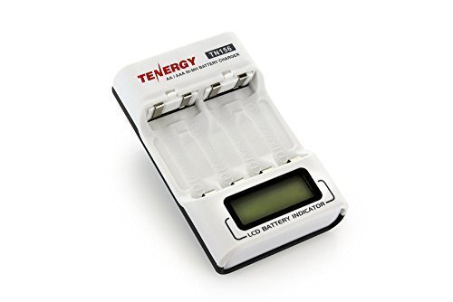 Tenergy TN156 4-Bay Compact AA/AAA NiMH LCD Battery Charger