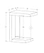 Monarch Specialties Dark Taupe Reclaimed-Look Hollow-Core Accent Table