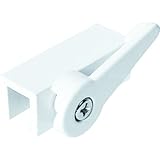 Prime-Line Products U 9825 Sliding Window Lock, 3/16 in. Max., Extruded Aluminum Housing, White, Cam Action