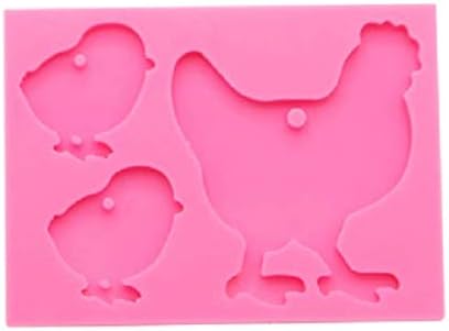 Mixed Media - Chicken Mold, Chicken Family Keychain Mold, Chicken Shape Silicone Mold, Chicken Mold, Chicken Resin Mold, Chicken Mould, Chicken Chocolate Mold, Chicken cake Mold