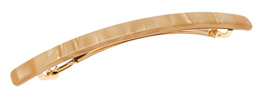 France Luxe Long and Skinny Barrette - Nougat Tan