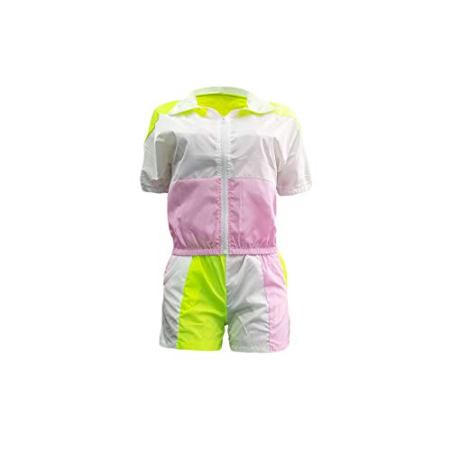 Women 2 Piece Sunscreen Outfits Lightweight Windbreaker Pullover Crop Top Pants Rashguards Set - Thumbnail 3