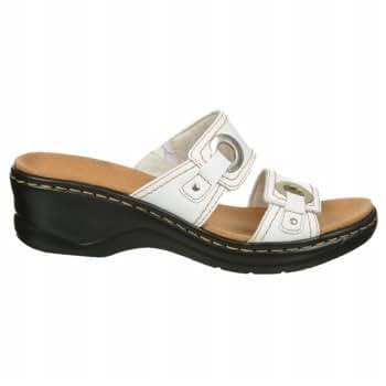Amazon.com | CLARKS Women's Lexi Willow (White Leather 12.0 M) | Slides