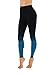 CodeFit Yoga Power Flex Dry-Fit Pants Workout Printed Leggings Ombte Print (Small/Medium, 6l13-blk/Tel)