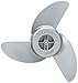 Motorguide MGA087M 3-Blade Aluminum Weedless Shallow Water Machete Propeller with 3.5-Inch Diameter, Silver