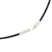 Natural Rose Quartz Gemstone Hexagonal Pointed Reiki Chakra Pendant Genuine Leather Necklace 18