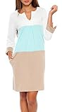 Glamour Empire. Womens Jersey Colour Block Shift Dress with Pockets S-2XL. 303