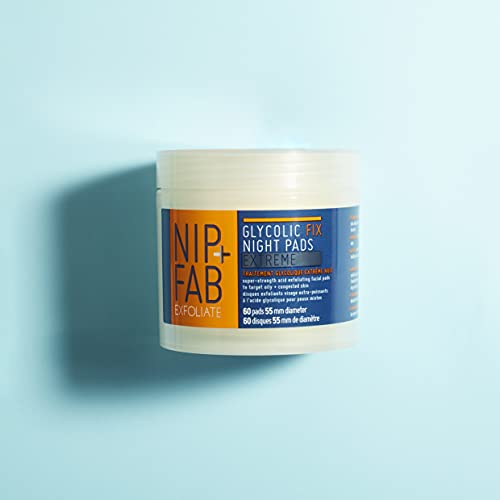 Nip + Fab Glycolic Acid Night Face Pads with Salicylic and Hyaluronic