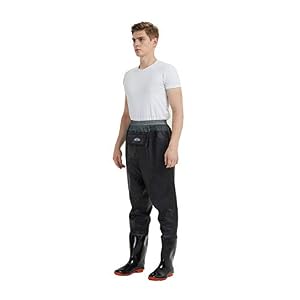 Mufly Cuissardes De Pêche, Pvc Taille Wading De Pêche Avec Chaussures Waders Crosswater Waders De Chasse Pour Hommes