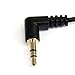 StarTech.com 3 ft Slim 3.5mm Right Angle Stereo Audio Cable - M/M (MU3MMS2RA), Black