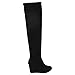 Betani FD01 Women's Stretchy Over The Knee Platform Wedge Boots