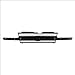 CarPartsDepot Front Grille Black Center Bar With Dark Gray Mesh Compatible With 2002-2005 Chevy Trailblazer GM1200470 10358121