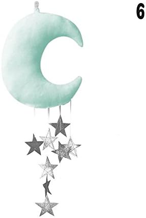 NEWSTARTS soft 1PC The new moon and the stars Home Furnishing children's room wall room decoration decoration scene props star praetorium cotton