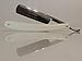 Cutthroat Gents - Men's Straight Razor Blade - Professional Quality Carbon Steel Cutthroat Single Blade Razor, White Acrylic Handle