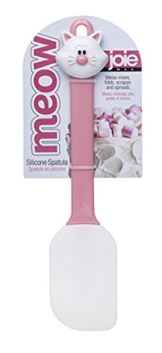 MSC International 12512 Joie Meow Cat-Shape Spatula Non-Stick Silicone Blade, 9.75