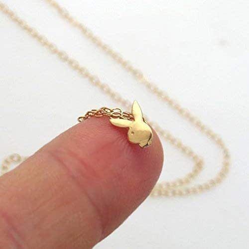 Amazon.com: Bunny Necklace - Gold Rabbit Necklace - Charm Necklace