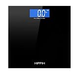 400lb / 180kg Digital Body Weight Bathroom Scale with Step-On Technology and Tempered Right Angle Glass Balance Platform