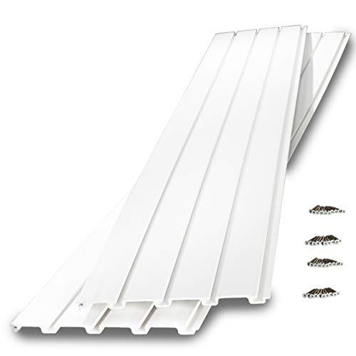 GarageTek Wall Storage PVC SlatWall 8ft x 1ft TekPanel (2Pack