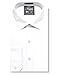 Formal Shirts Fitted Mens Solid Color Dress Shirt or Tuxedo Shirt, 100 Percent Luxe Microfiber, Spread Collar White 15-15.5