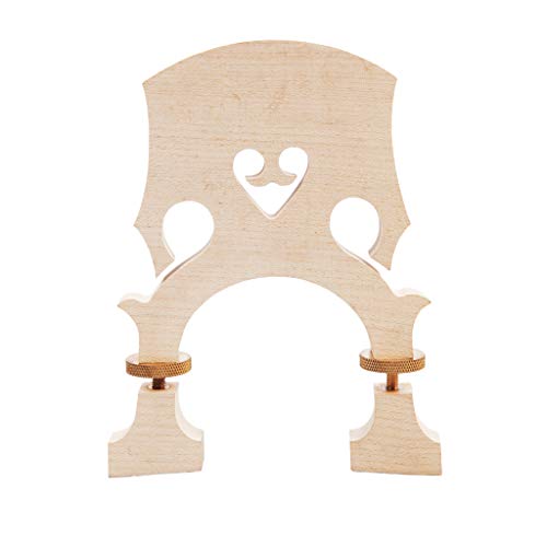 B Blesiya Exquisite Maple Wood Double Bass Replacement Bridge String Instrument Accessory