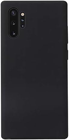 Samsung Galaxy Note 10 Plus/Note10+ 5G Case,Liquid Silicone Flexible Rubber Shockproof Case with Microfiber Cloth Lining Cushion Soft Touch Case for Samsung Galaxy Note 10 Plus/Note10+ 5G-Black
