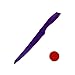 Professional Solid Color Bread Knife, 12.50-Inch Long (Purple and Red)