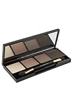Dr. Hauschka Eyeshadow Palette, Sand/Light Brown/Soft Gray/Anthracite, 4 Ounce