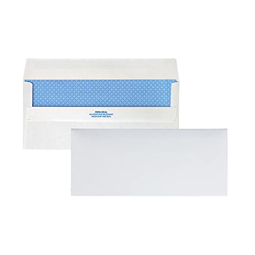 Quality Park Envelopes de pelĂcula de segurança Redi-Seel, nÂş 10, branco, 500/caixa (11218)