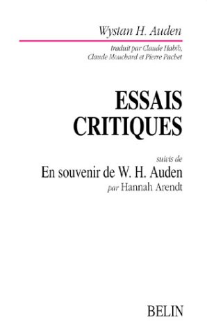Essais critiques