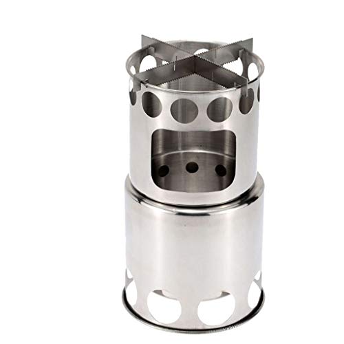  Euone  Stainless steel furnace Clearance Sale , Barbecue BBQ Chimney Starter Charcoal Grill Steel Rapid Quick Fire Lighter - Thumbnail 3