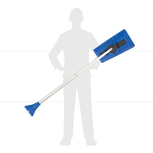 Snow Joe SJBLZD 2in1 Snow Broom with 18Inch Foam Head + Large Ice