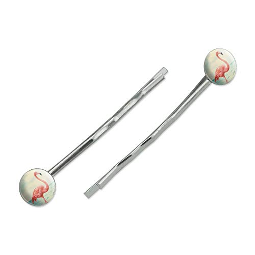 Flamingo on Beach Starfish Retro Bobby Pins Barrettes Hair Styling Clips