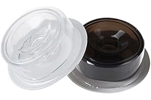 Manguo 2PC/S Pennis Pump Replacement Silicone Sleeve Cover Pennis Extender Pump Sleeve Accessories White and Black