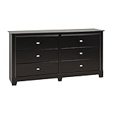Black Kallisto 6 Drawer Dresser