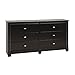 Black Kallisto 6 Drawer Dresser