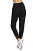 SweatyRocks Women's Sweatpants Yoga Workout Athletic Joggers Pants with Pockets (Large, #Black)