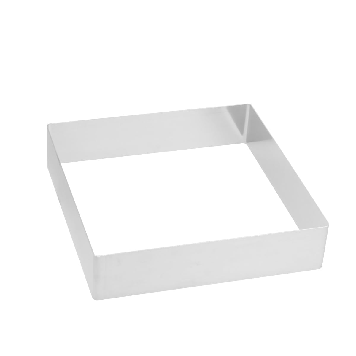 SOIMISS Stainless Steel Cake Ring Set 22Cm Square Cake Mould for Mousse Cheesecake and Pastry Non-Stick Square Baking Ring for Professional Results